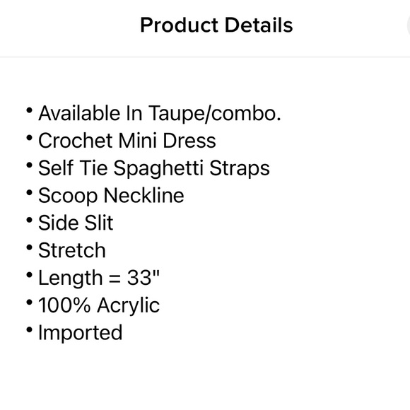 FASHION NOVA crochet dress - Picture 3 of 5